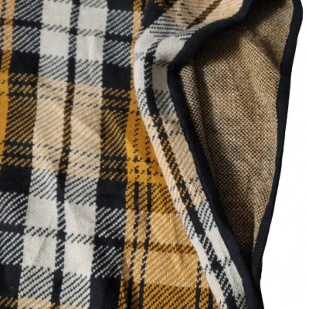 Jones new york plaid cape sweater Pancho size S/M - Picture 11 of 16